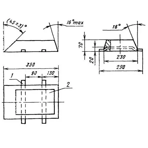 Протекторы П-ККА 350x230x70 мм АП1 ГОСТ 26251-84